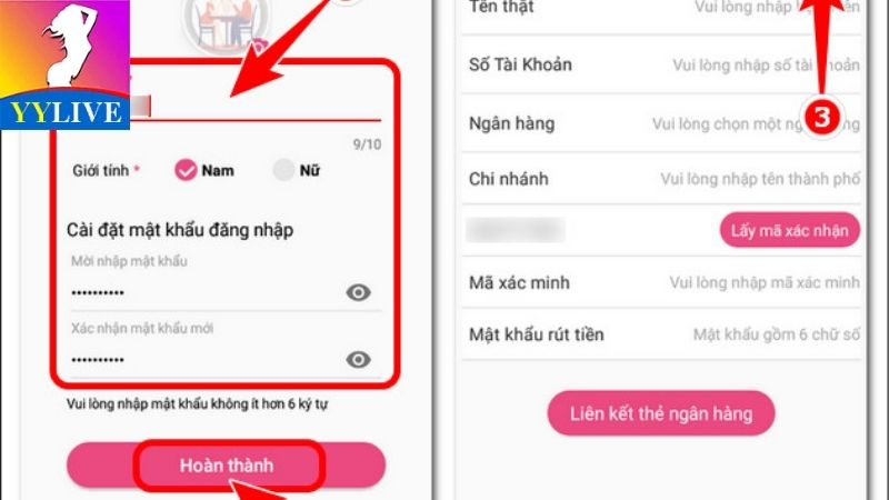 Sử dụng mật khẩu mạnh khi đăng nhập YYLive